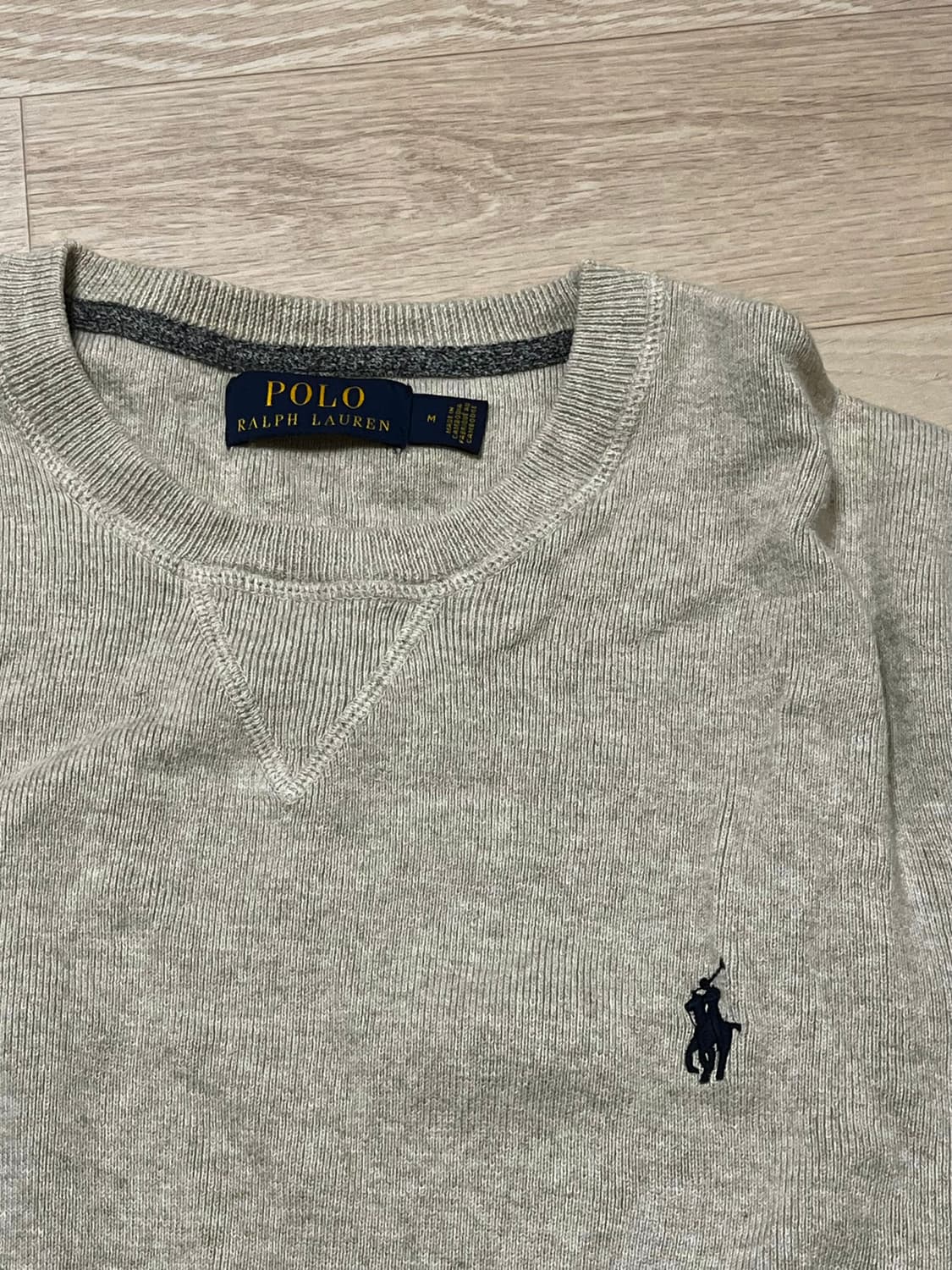 [M] 폴로 랄프로렌 오트밀 니트 스웻셔츠 상품이미지2