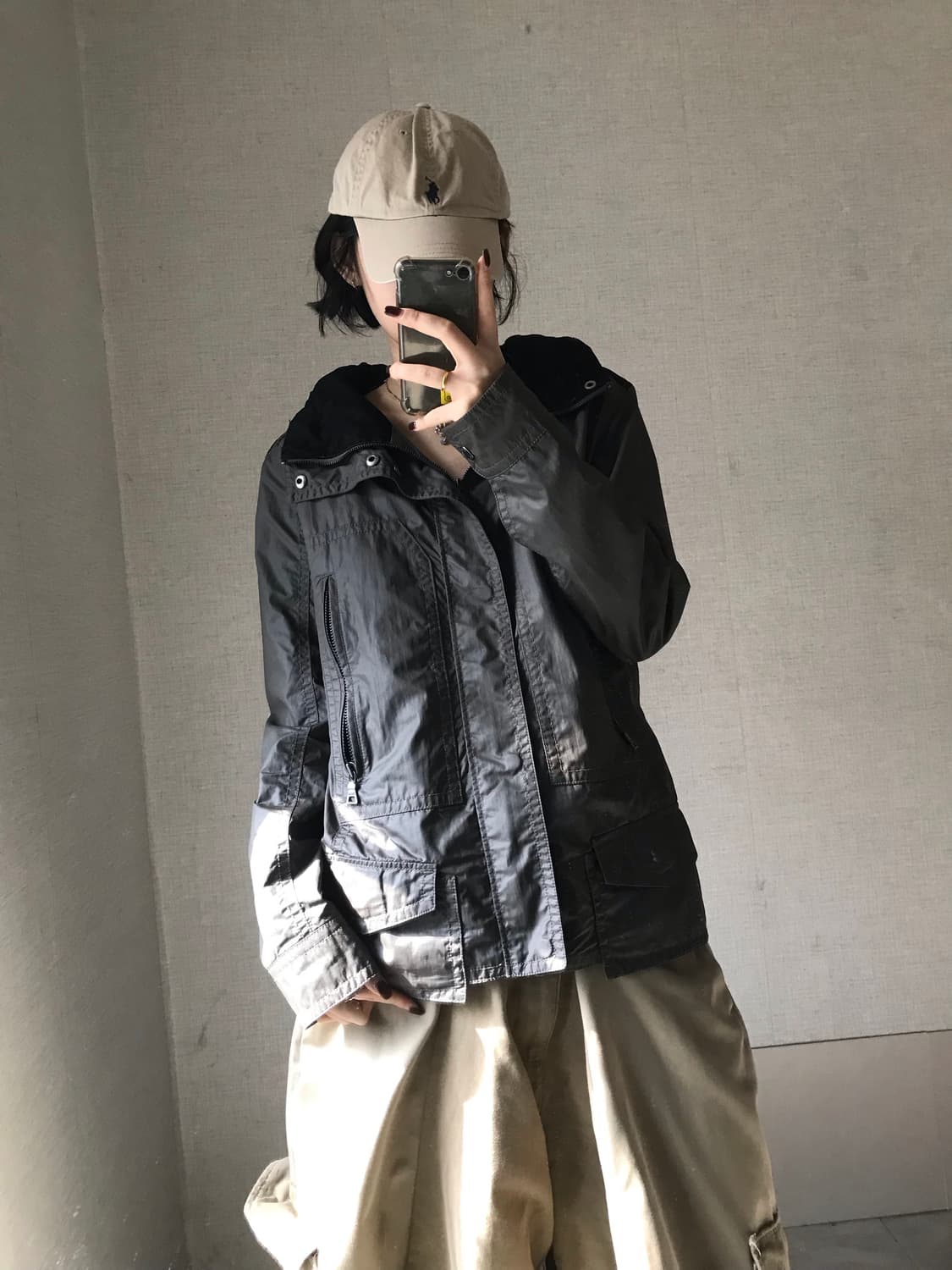 게스 나일론 디테일 자켓 상품이미지3