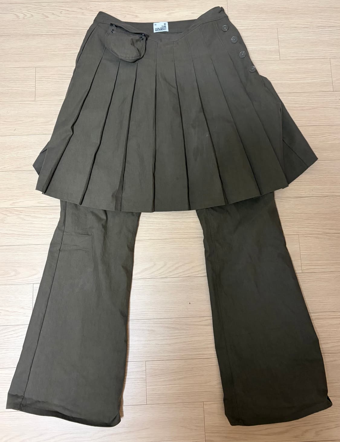 TCM skirt layered pants (brown 상품이미지2