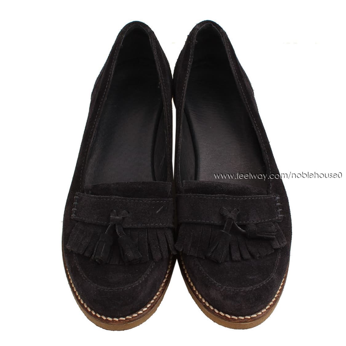 프레드페리 네이비 스웨이드 테슬 웨지 모카신 (국내 245mm) 상품이미지3