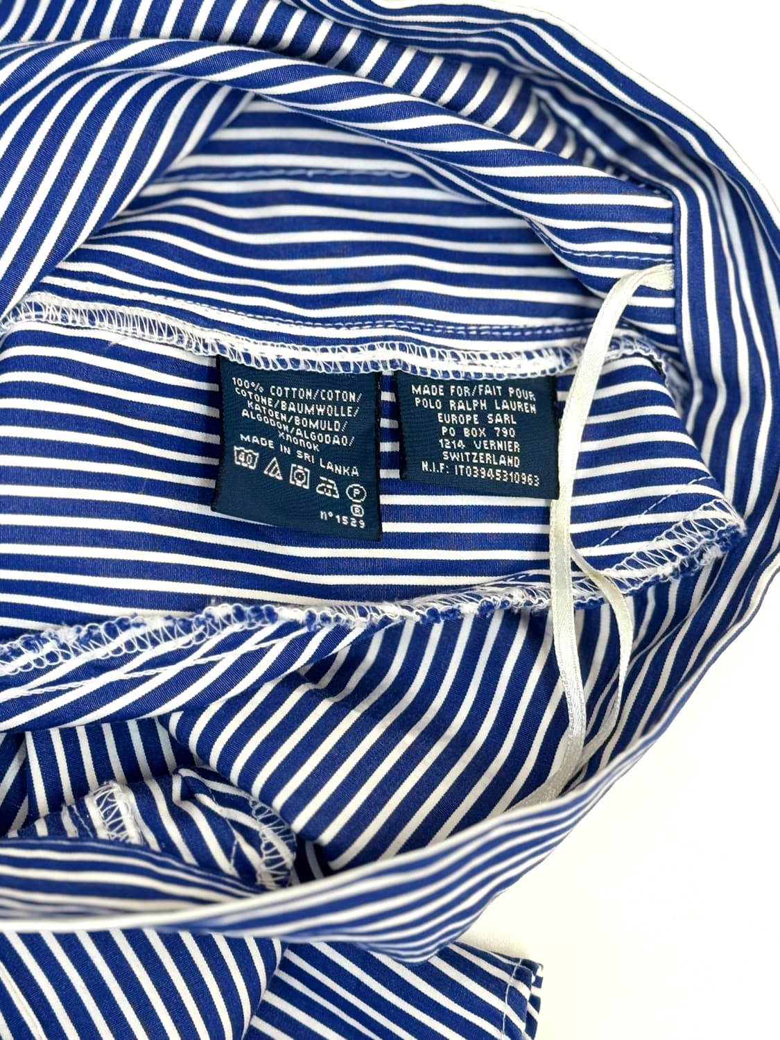 Ralph Lauren 랄프로렌 블루 스트라이프 플레어 롱 스커트 상품이미지8