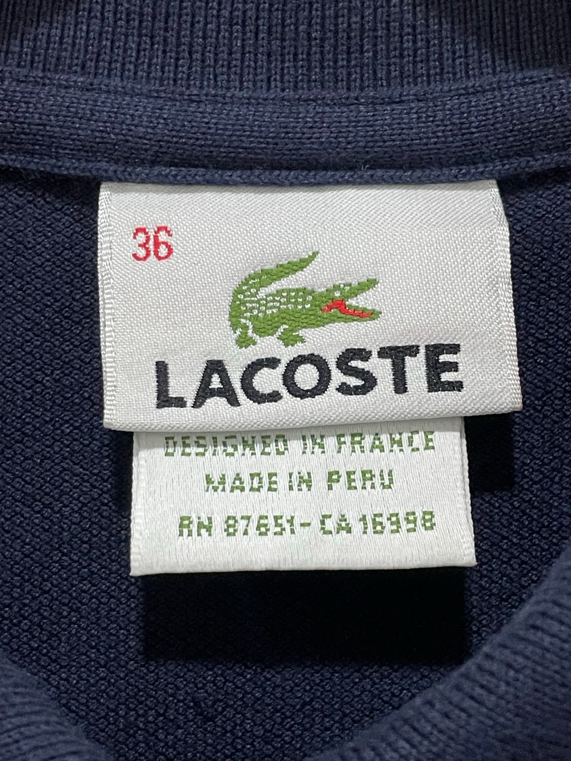 Lacoste 라코스테 Pk 카라 슬림핏 반팔티셔츠 상품이미지3