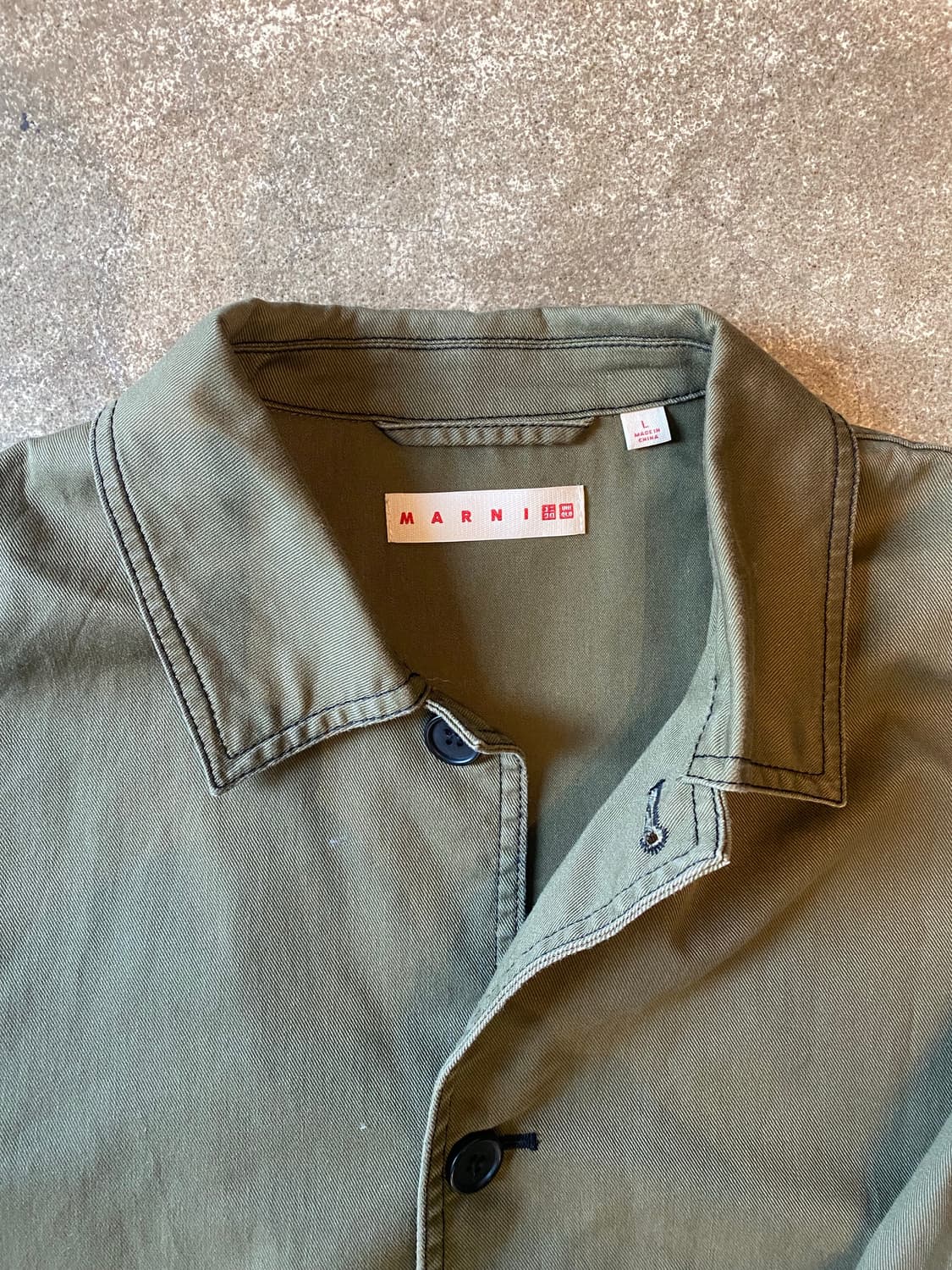 유니클로X마르니 카키 자켓 상품이미지3