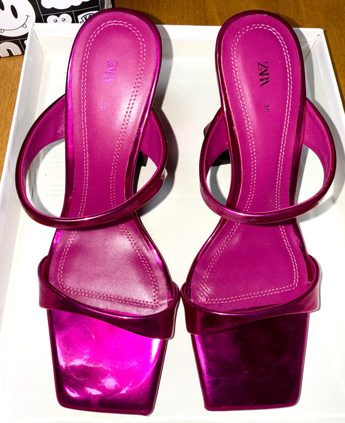 자라 핑크 샌들 38 상품이미지3