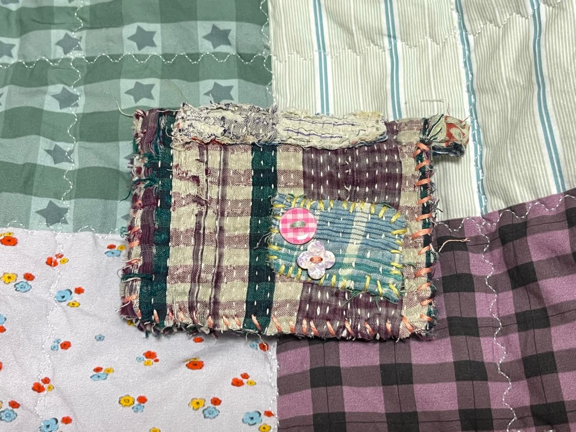 칸타 kantha 핸드메이드 지갑 상품이미지1