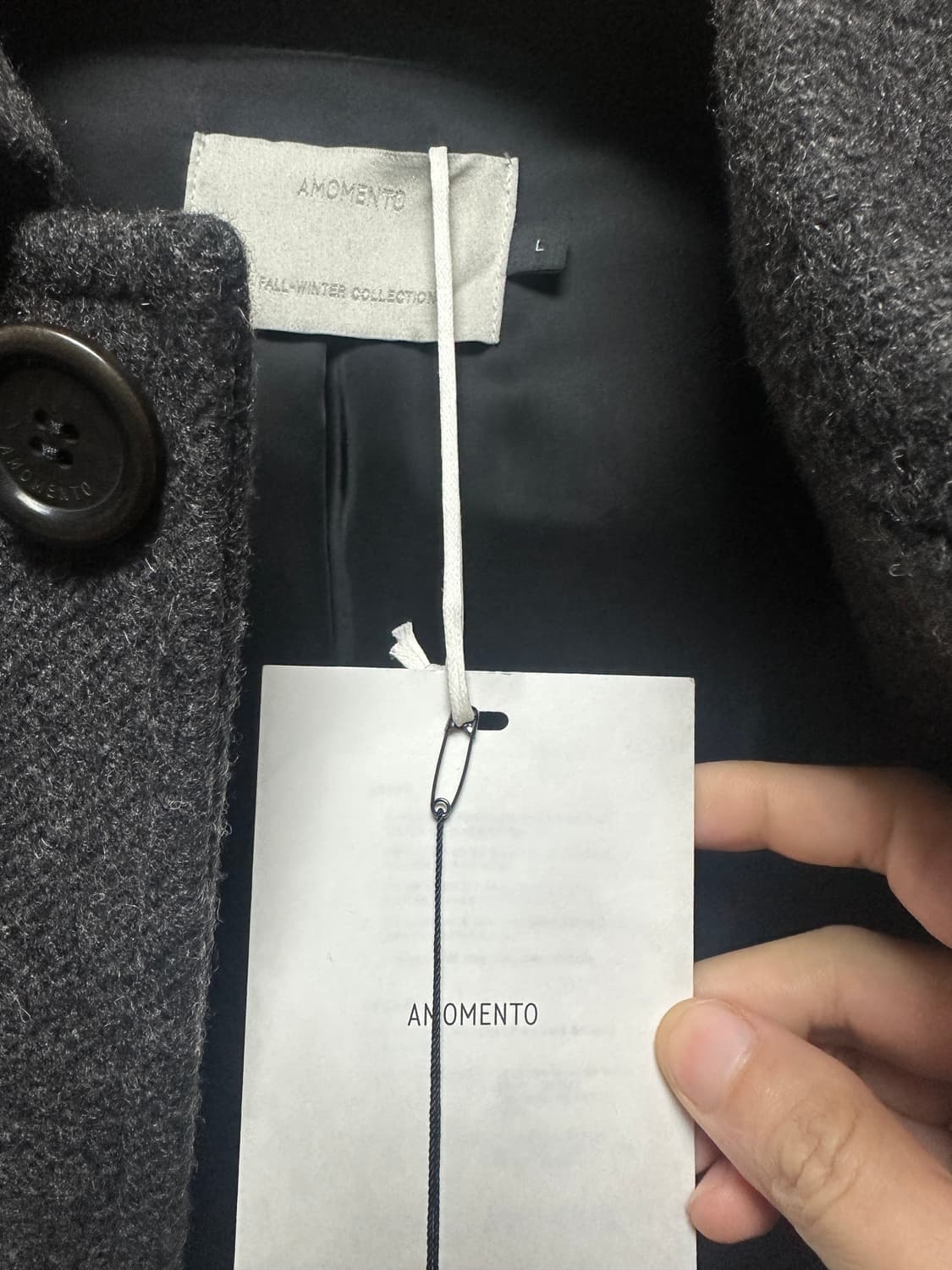 아모멘토 싱글 브레이져 롱코트 상품이미지2