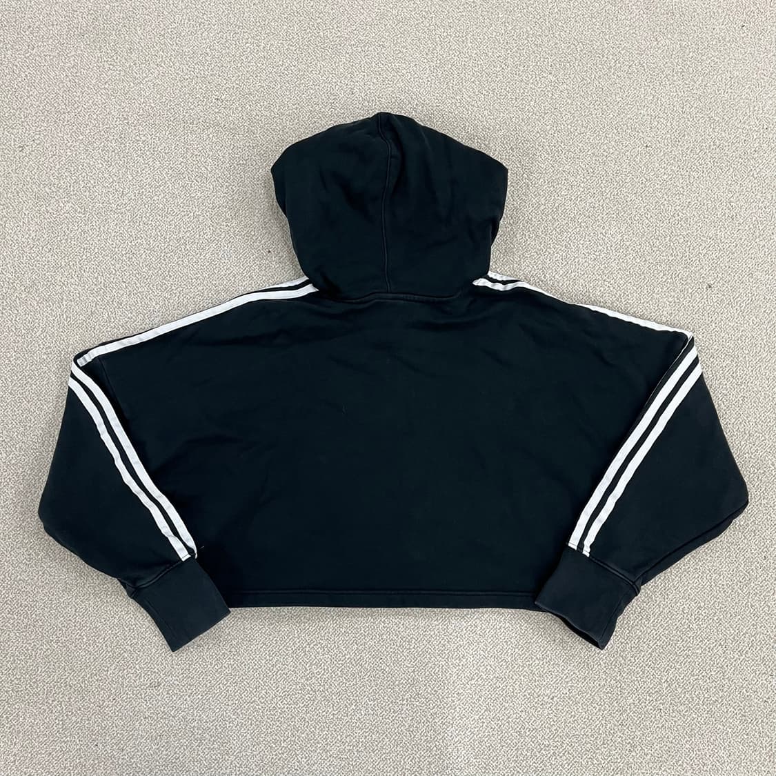 S 아디다스 크롭 숏 후드 티셔츠 0129M1 상품이미지5