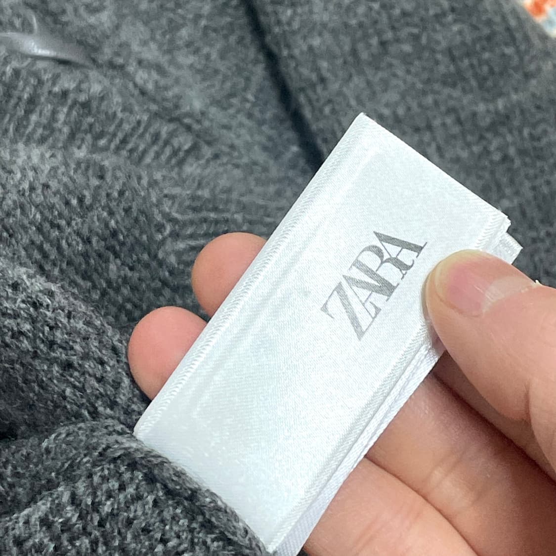 자라 그레이 스티치 울니트 여성M 상품이미지4