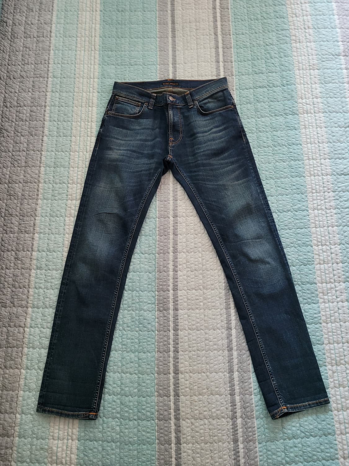 누디진 nudie jean 씬핀 오스카 원 다크 중청 슬림 32사이즈 상품이미지1