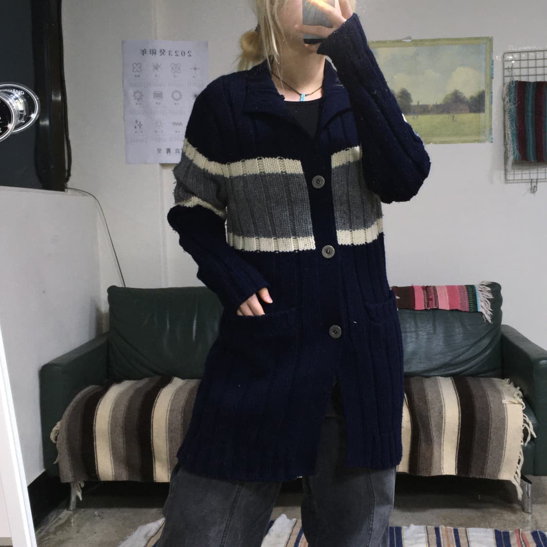 투티/0197 리바이스 울 니트 가디건 상품이미지2