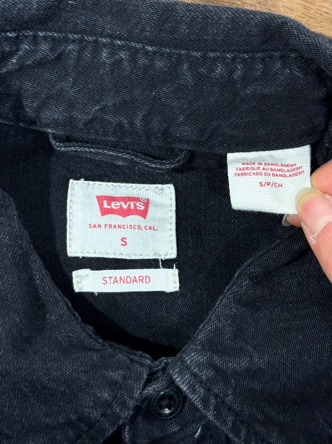 리바이스 블랙 데님 바스토우 웨스턴 셔츠 상품이미지7