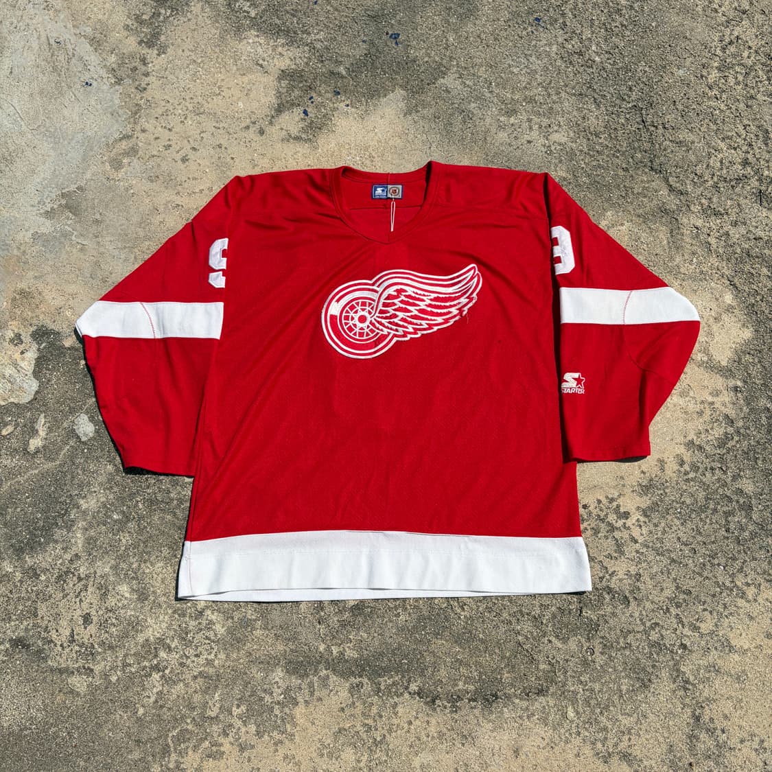 90s 스타터 NHL 디트로이트 레드윙스 빈티지 유니폼 져지 2XL 상품이미지1