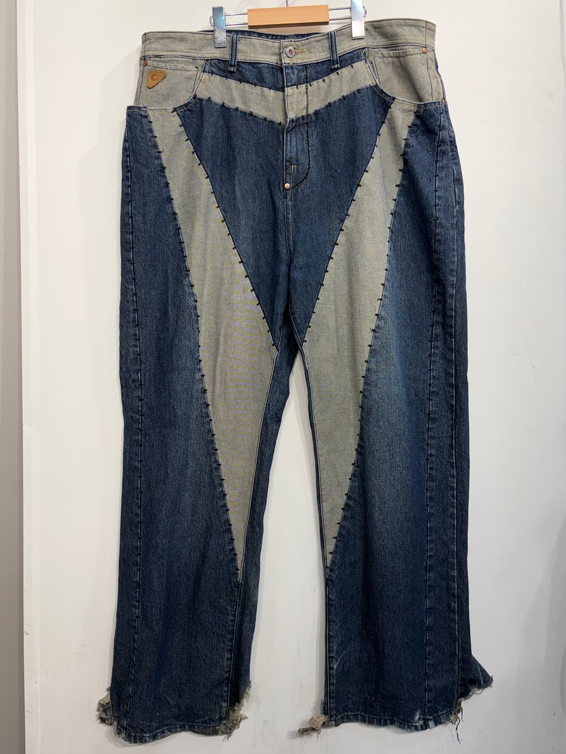 40 Akademiks 아카데믹스 패치워크 와이드 데님 팬츠 상품이미지2