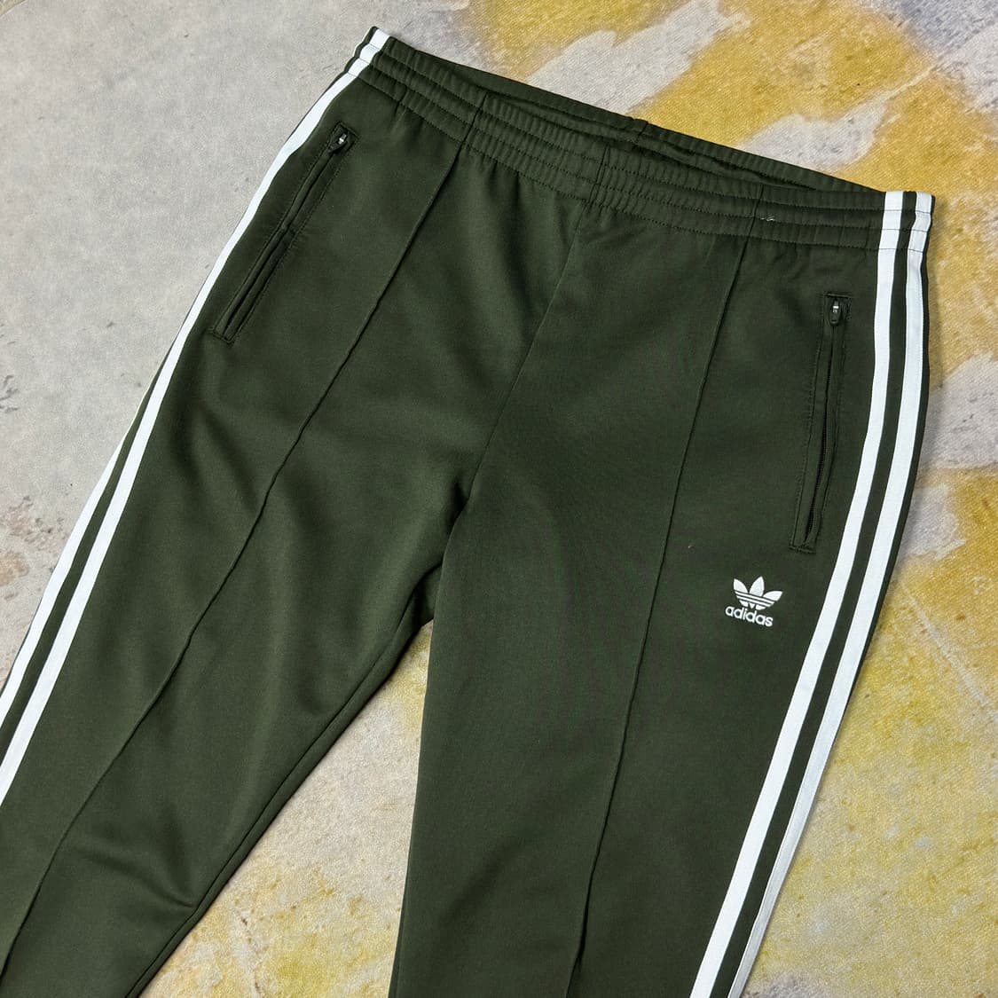 아디다스 슈퍼스타 카키 삼선팬츠 m 상품이미지2