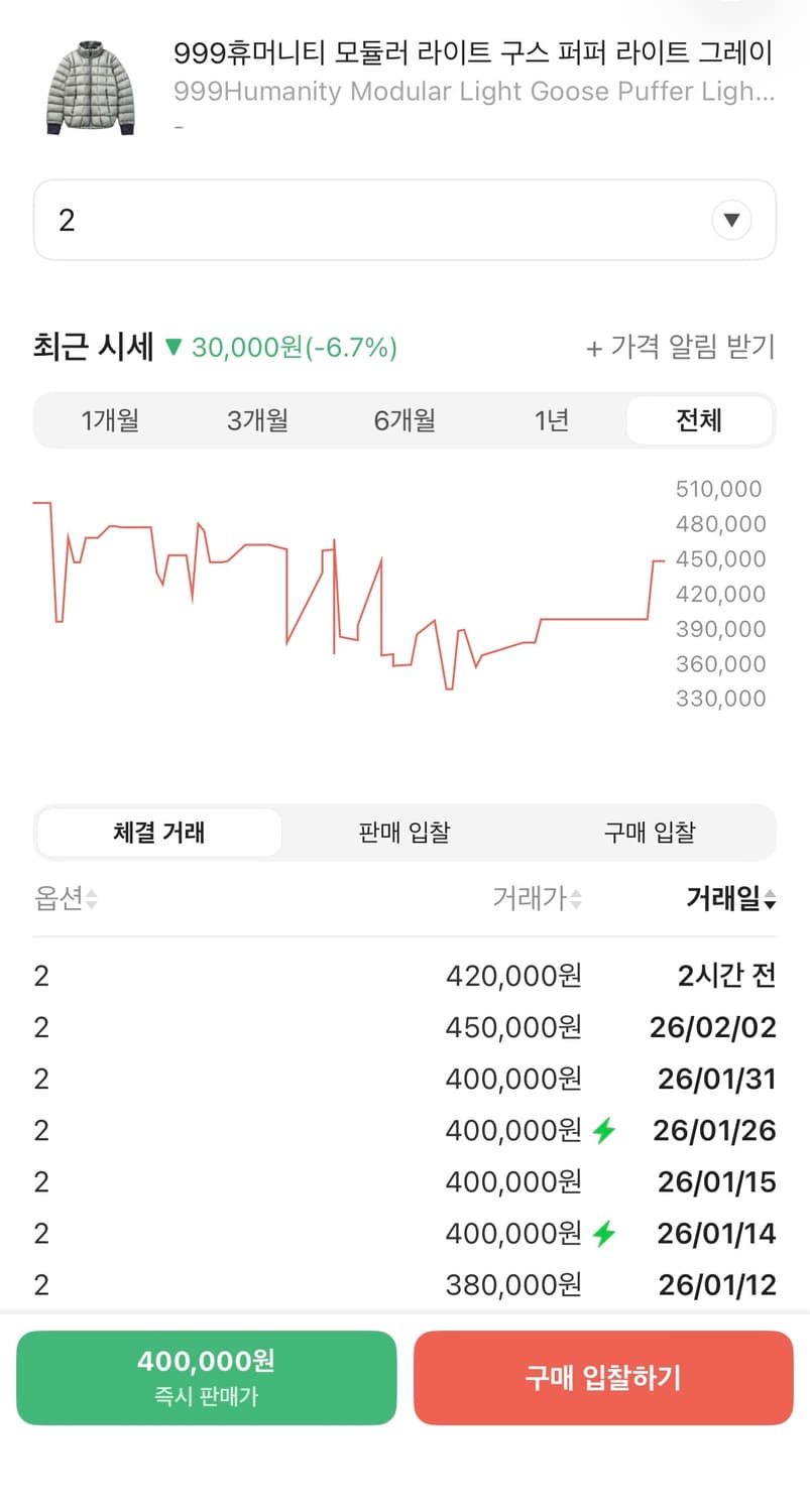 999휴머니티 모듈러 라이트 구스 퍼퍼 라이트 그레이 (2) 상품이미지2