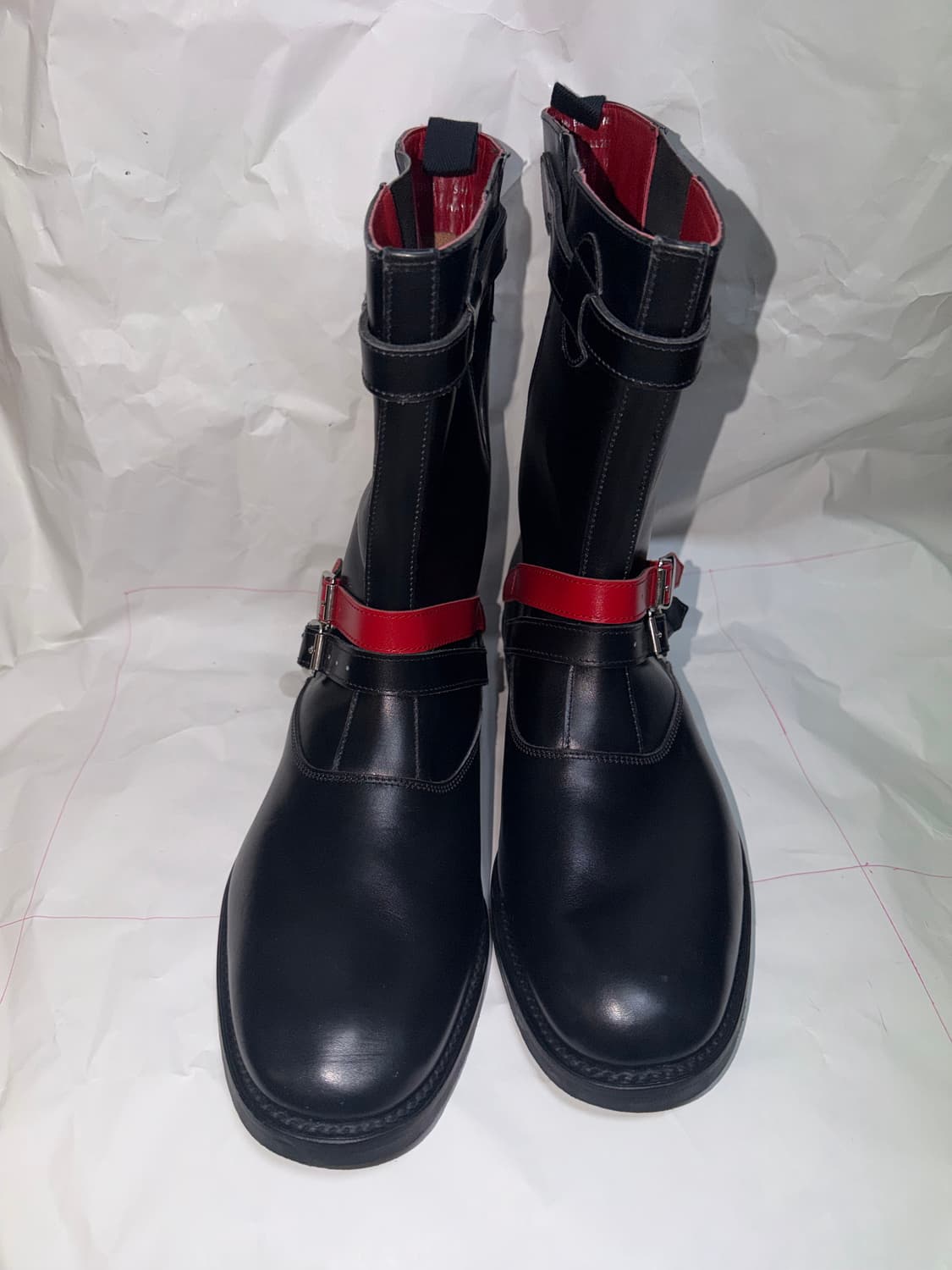 꼼데가르송 옴므플러스 루이스레더 콜라보 더블스트랩 엔지니어 부츠 상품이미지3