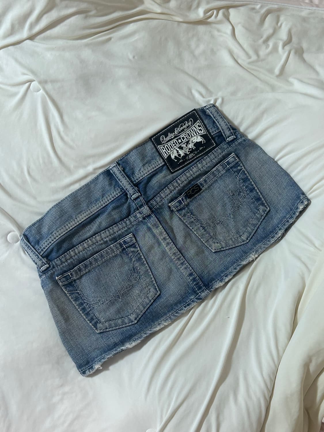 데님 미니스커트 빈티지 데스라이즈 큐빈티지 shop502 와투케 00s 상품이미지3