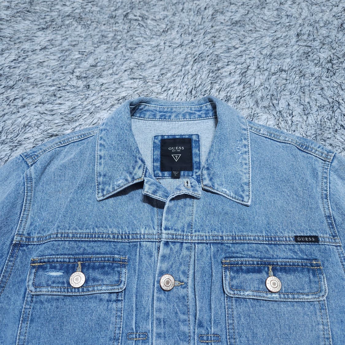 게스) XL 남자 데님자켓 청자켓 / 왕눈이샵 상품이미지2