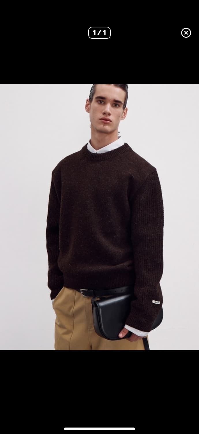 렉토 셰틀랜드 크루넥 니트 상품이미지1