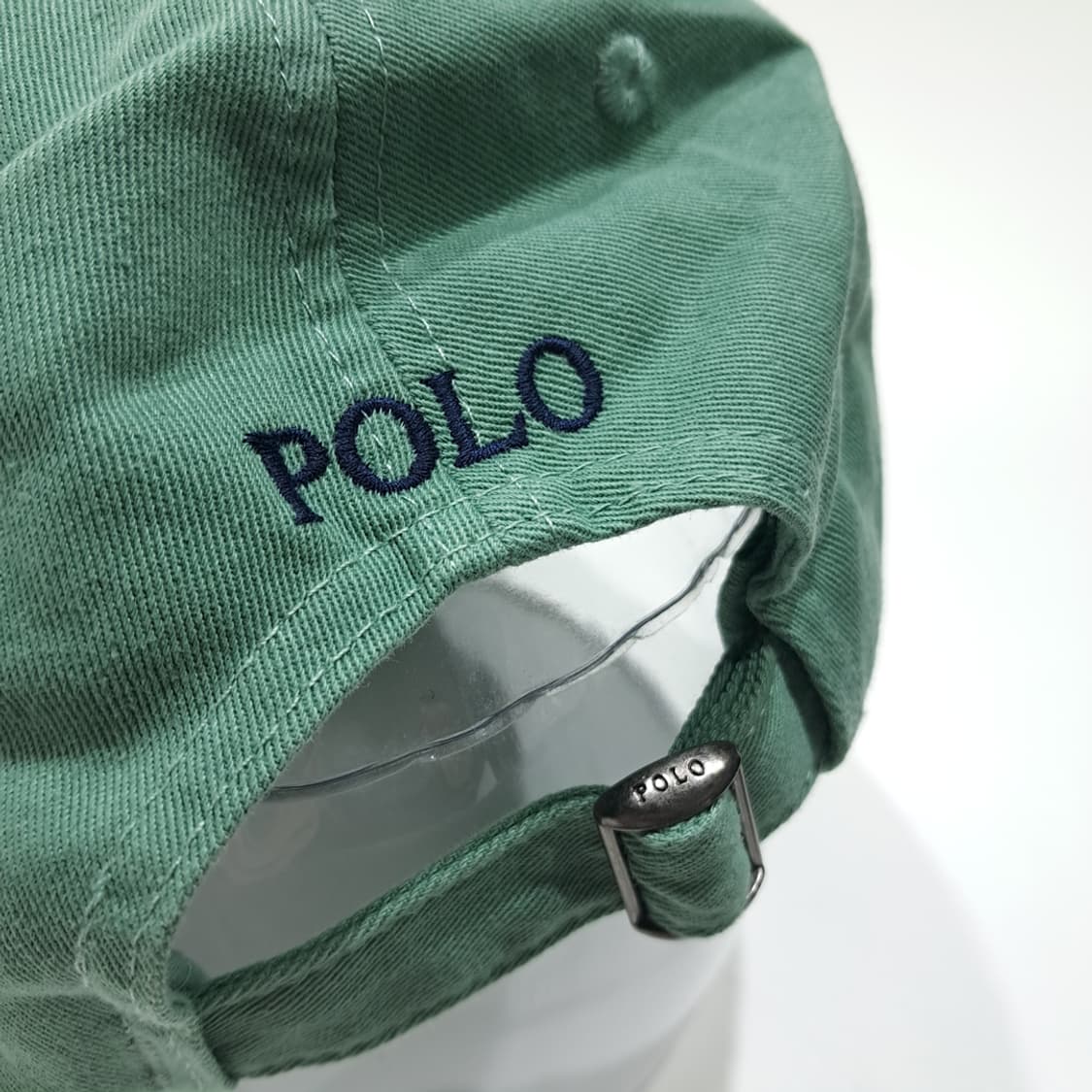 CL458 폴로 코튼 포니자수 민트그린 볼캡 모자 상품이미지6