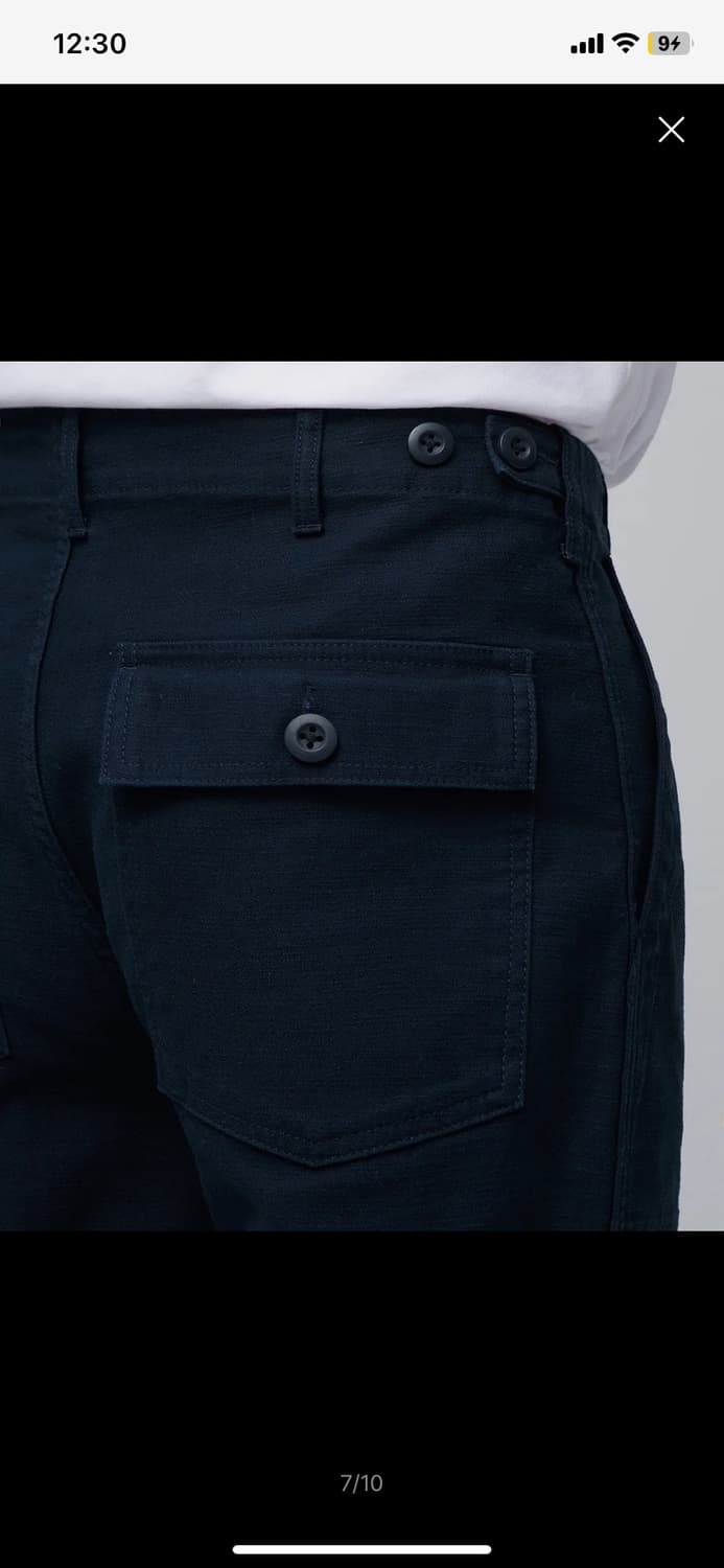 무탠다드 퍼티그 펜츠 네이비 상품이미지4