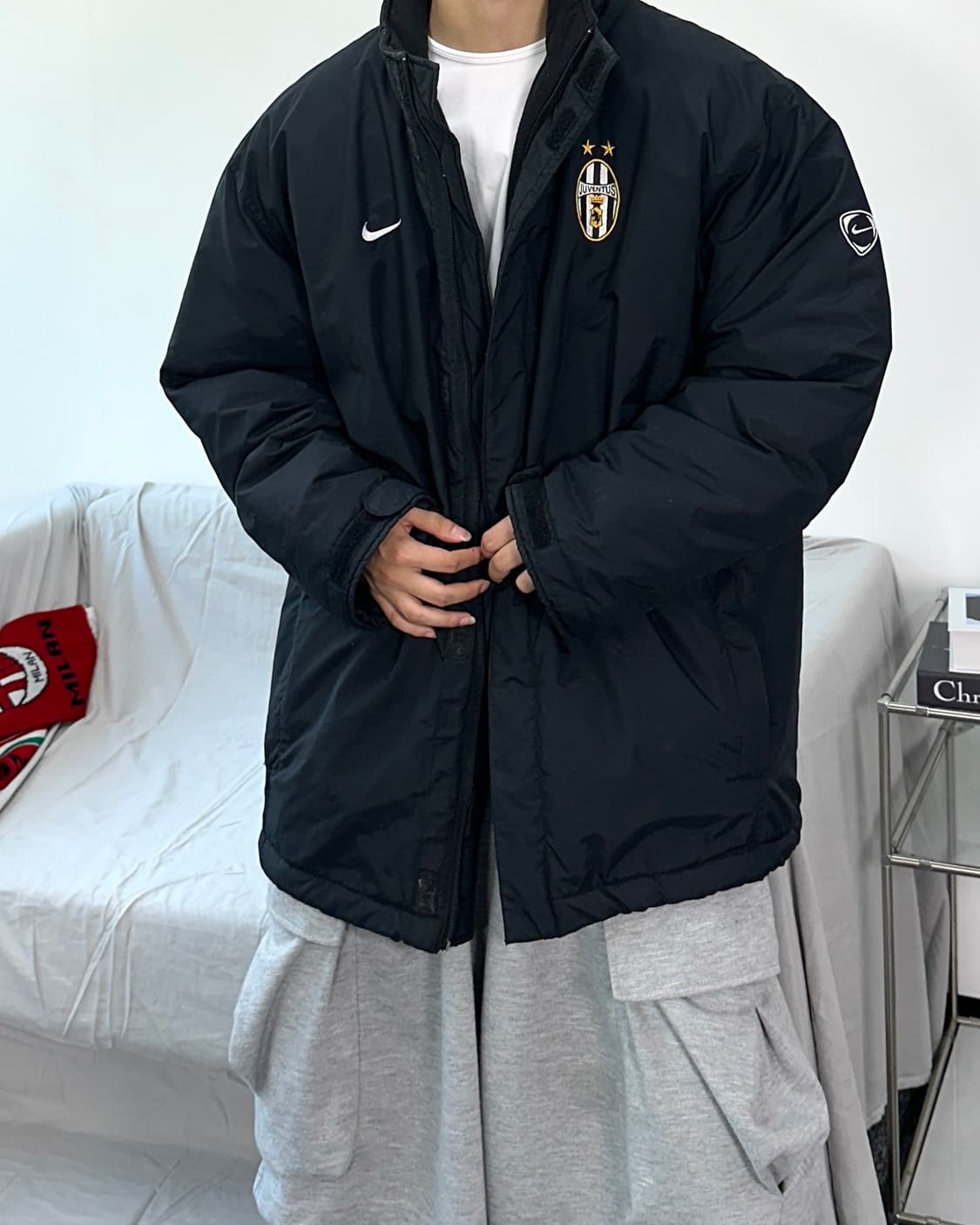 나이키 유벤투스 00s 누빔 점퍼 L 상품이미지3