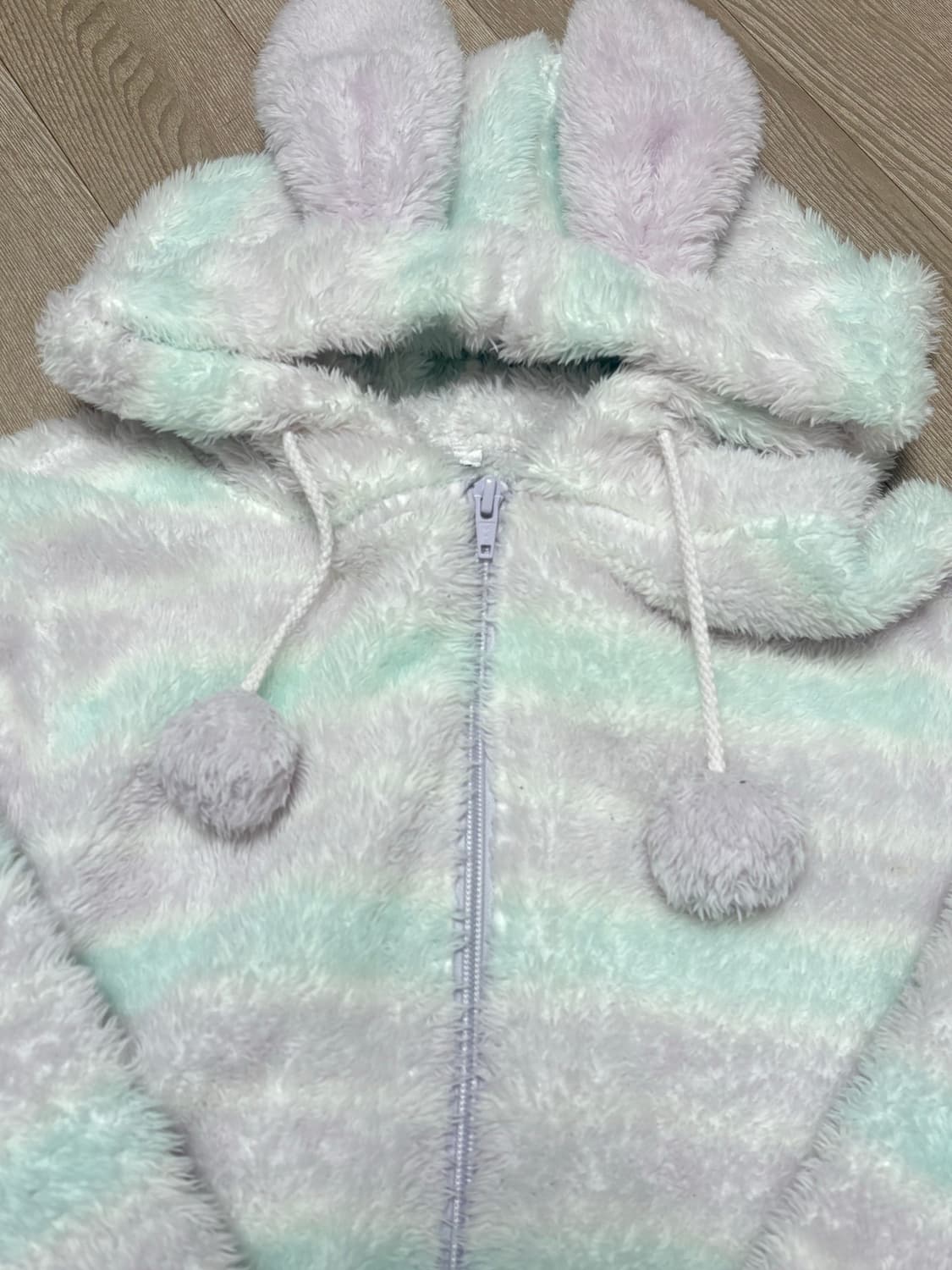 토끼 후드집업 토끼귀 폼폼이 후리스 히메갸루 상품이미지2