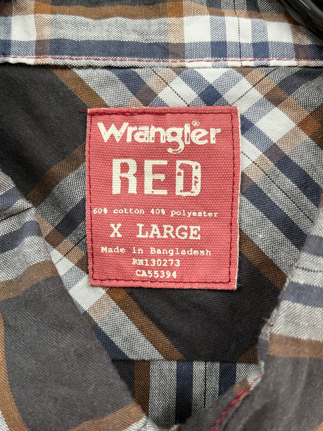 랭글러 웨스턴 체크 셔츠  상품이미지8