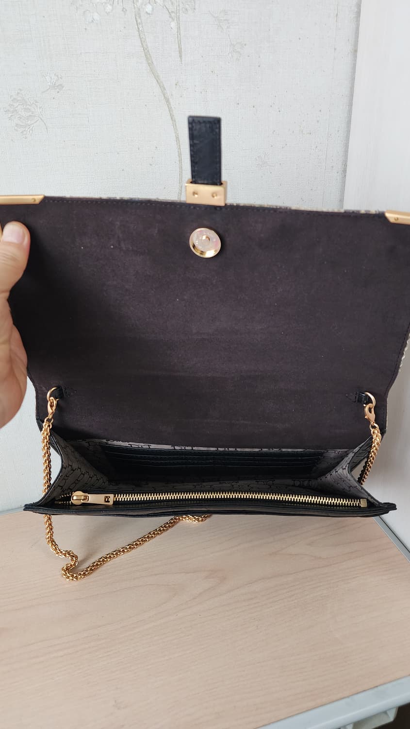 DERERCUNY 리얼 스네이크 가죽 클러치 숄더백 상품이미지3