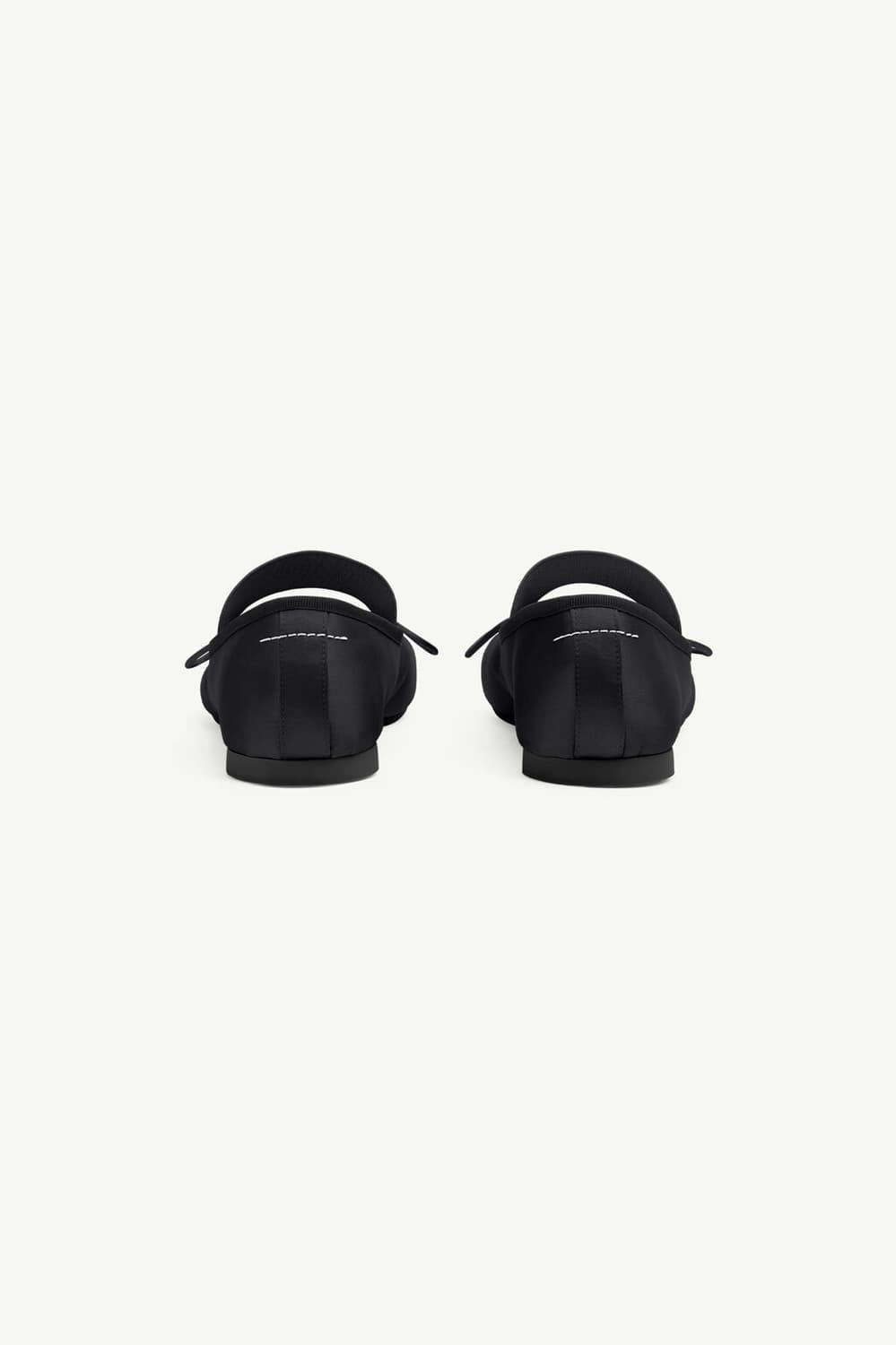 MM6 마르지엘라 아나토믹 발레리나 플랫 슈즈 블랙 사틴 37사이즈 상품이미지4