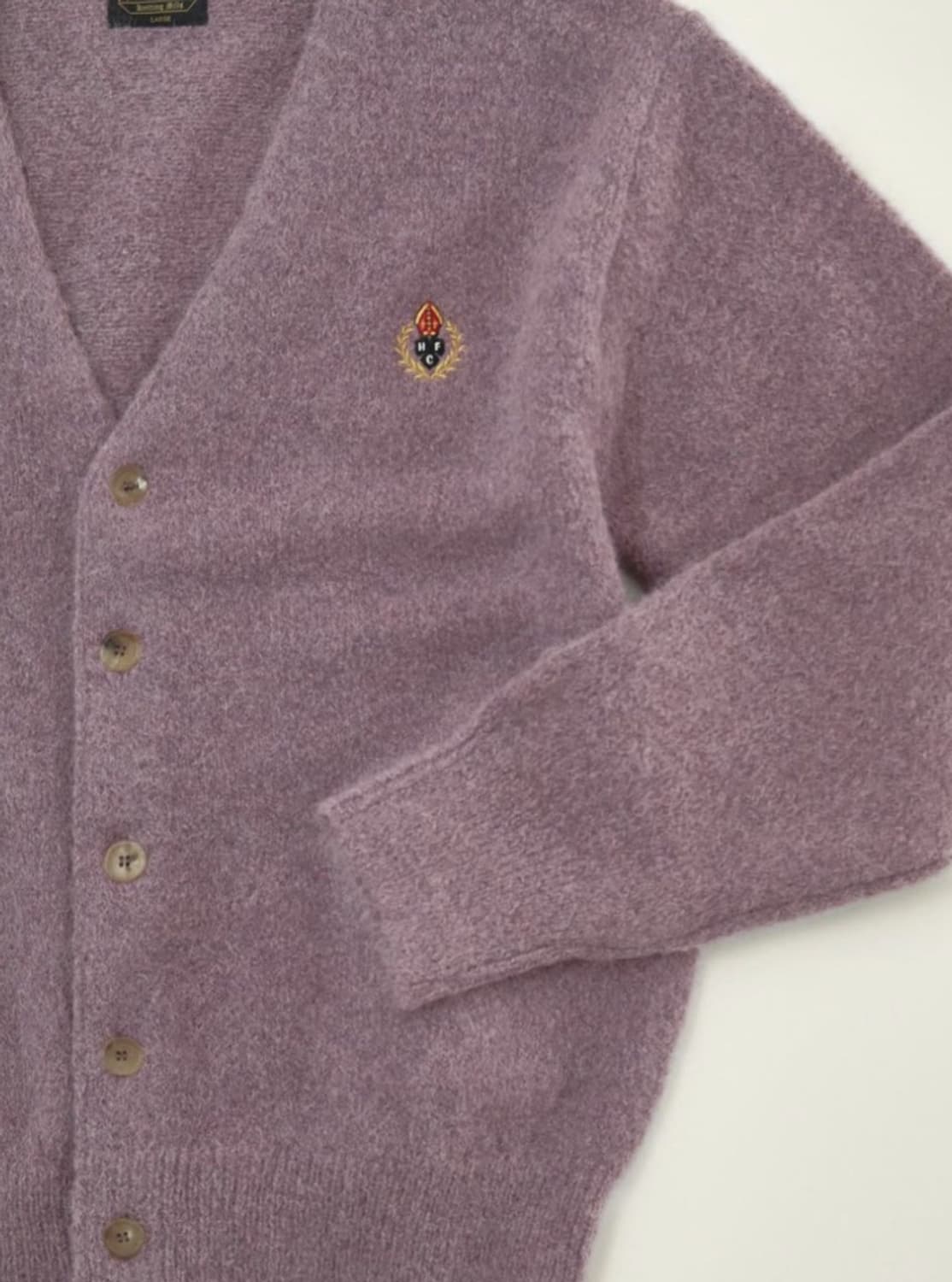 헤리티지플로스 크레스트 알파카 가디건 L 상품이미지1