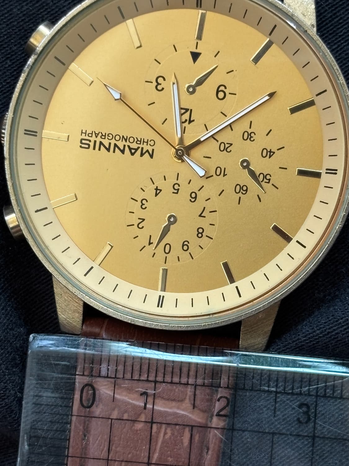 vintage mannis leather band watch 상품이미지9