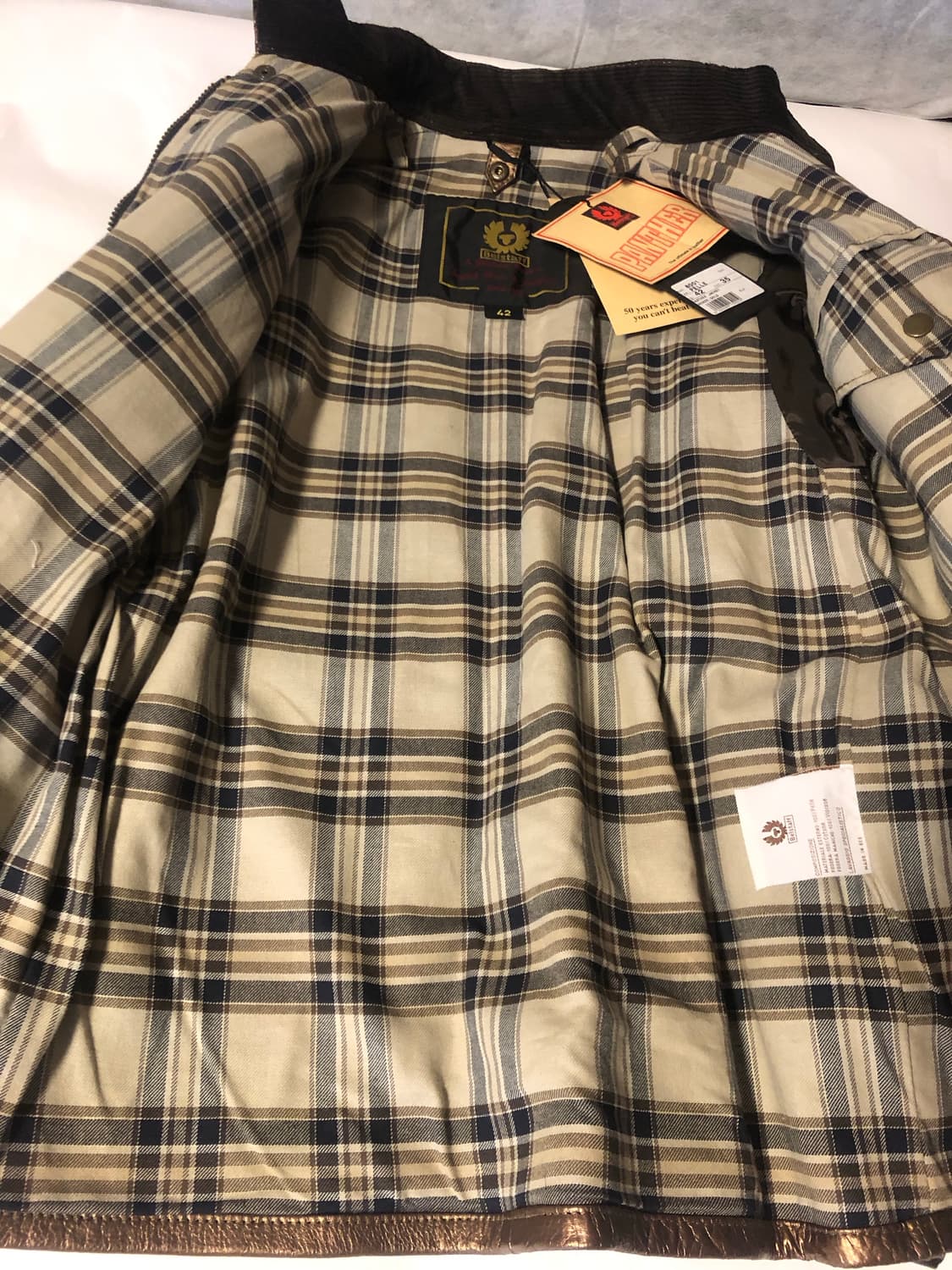 벨스타프 펜서 벨티드 가죽 자켓 상품이미지5