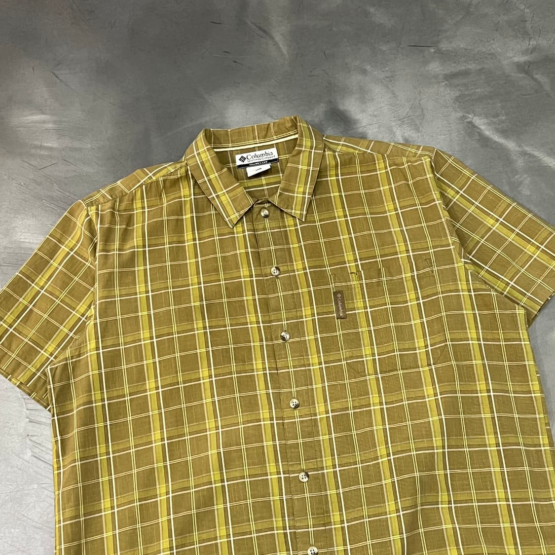  컬럼비아 체크 하프 셔츠 y16245 상품이미지3