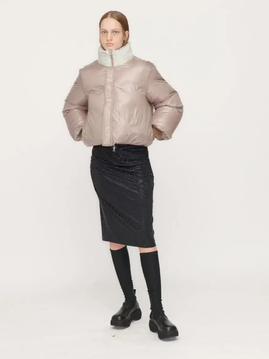 Open yy 제니패딩 옴브레 리버시블 패딩 상품이미지8