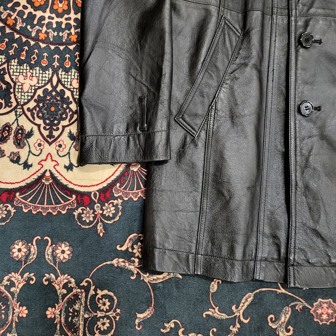 Pig-nappa 레더 자켓 (L) 상품이미지4