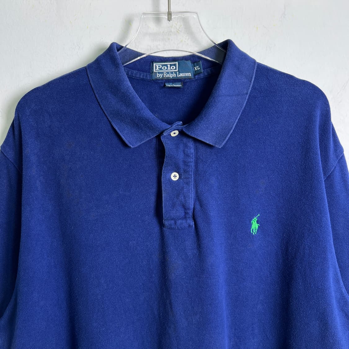 폴로 랄프로렌 네이비 반팔 폴로 셔츠 XL 상품이미지4