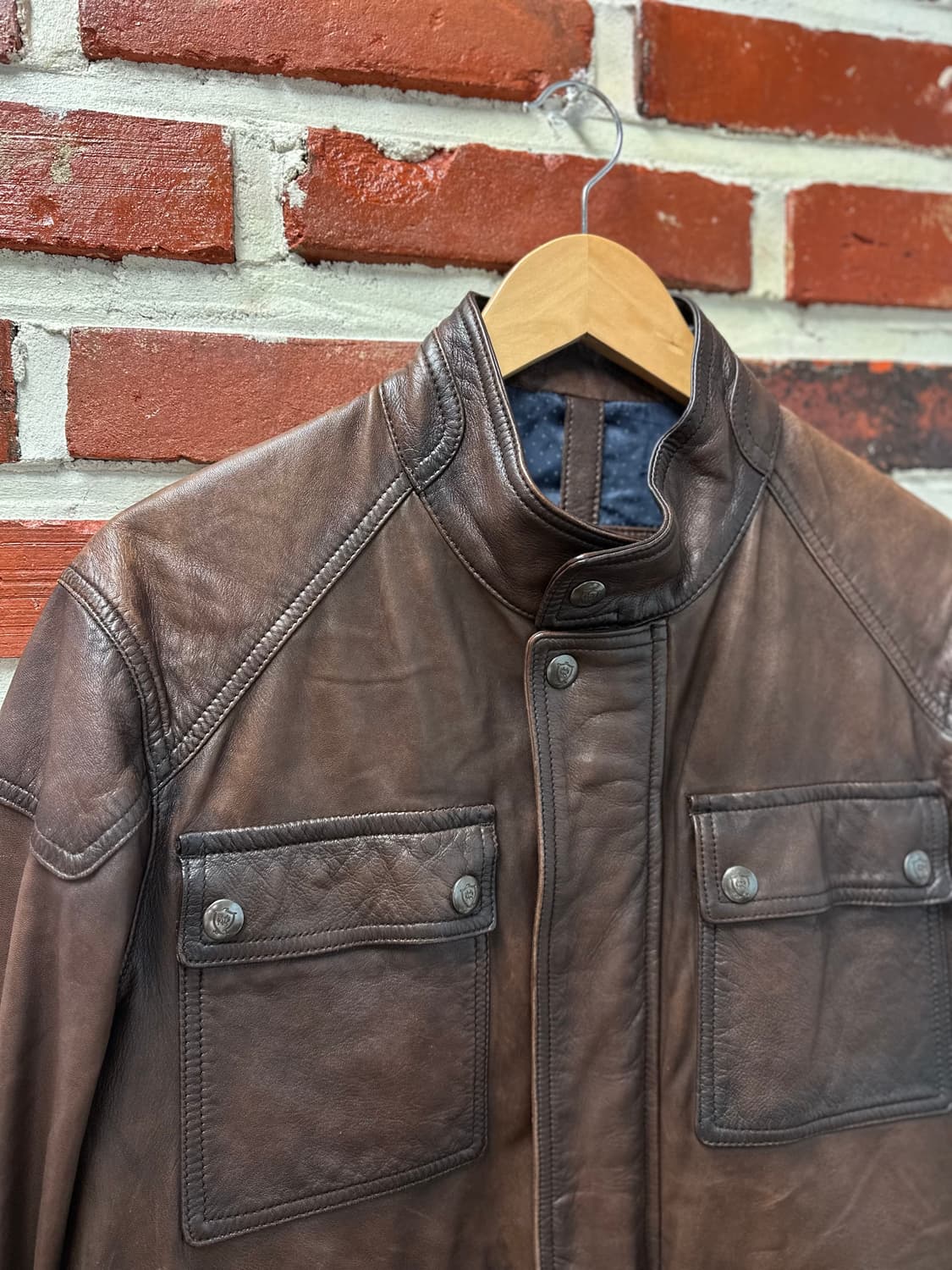 (L)마시모두띠 리얼레더 램스킨 자켓 상품이미지2