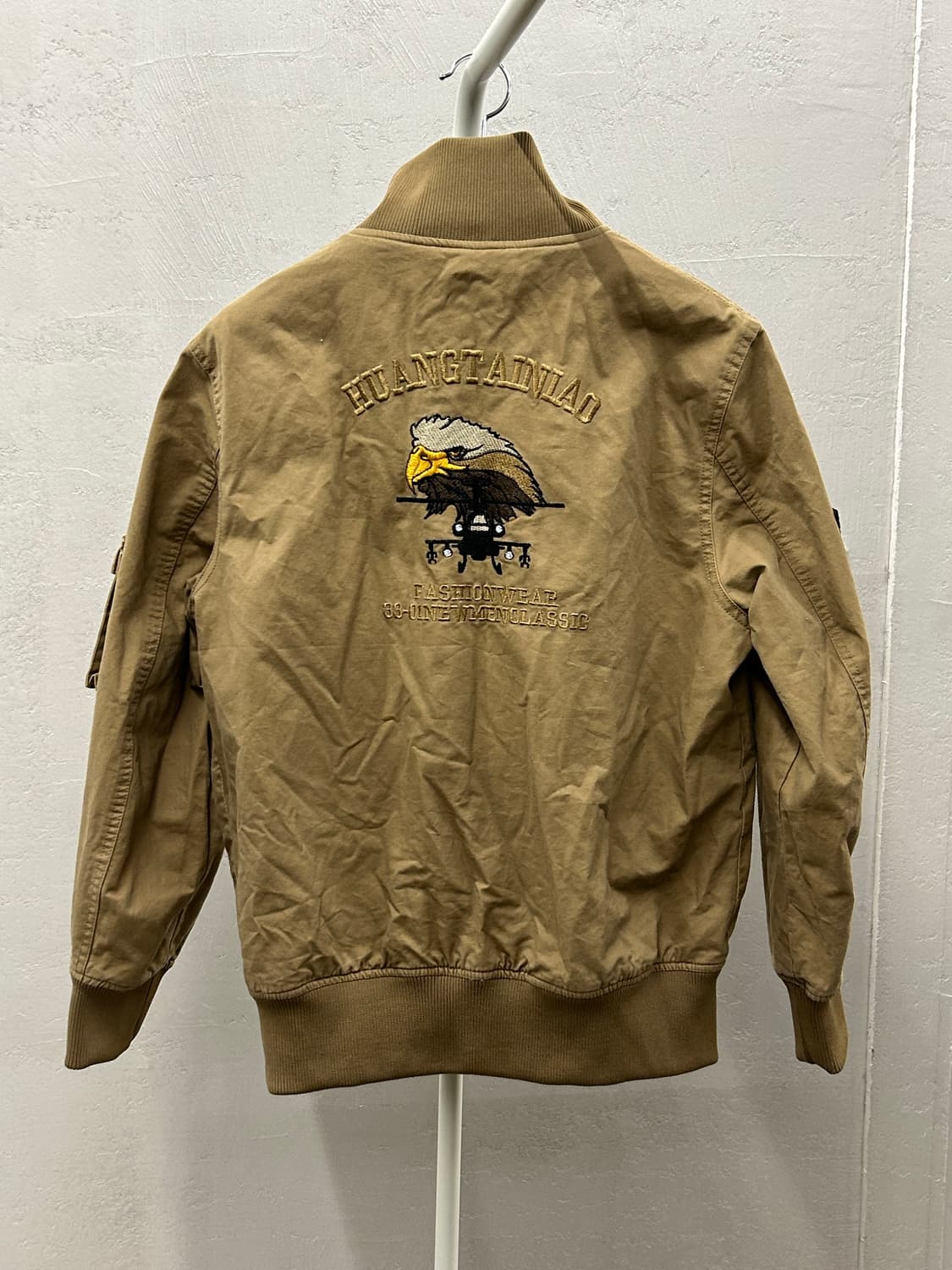 H.T.NIAO 밀리터리 패치 항공 자켓 탄 컬러 상품이미지3