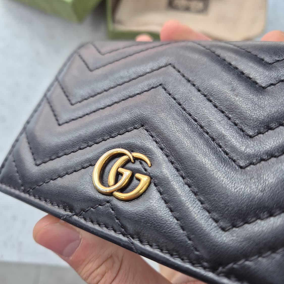 [풀구성/A급] 구찌 GG 마몬트 마틀라세 지갑 상품이미지3