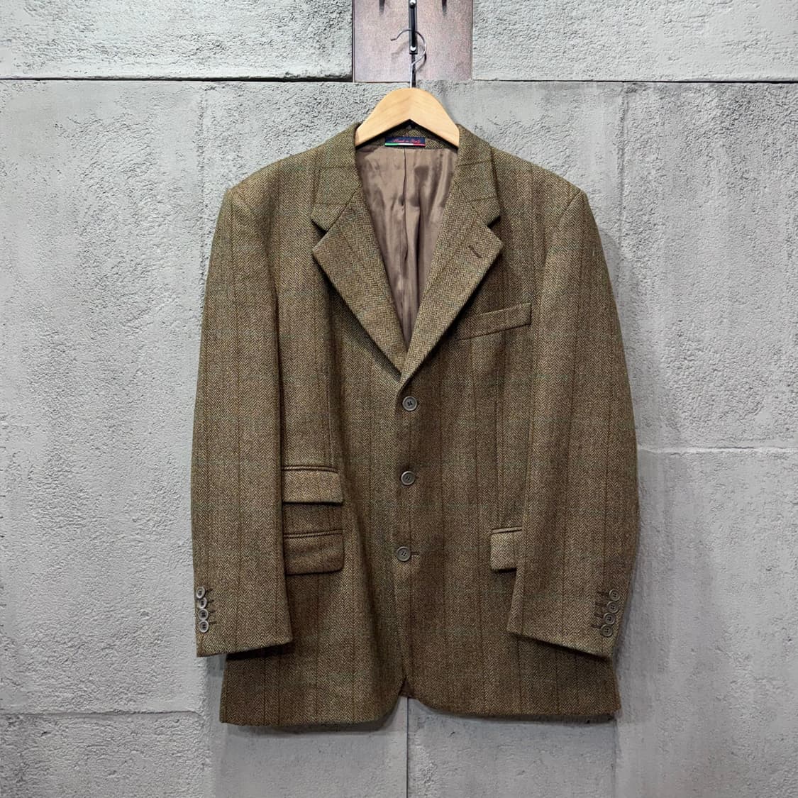 Acquaviva 이태리 메이드 해링본 울 블레이저 자켓 (L) 상품이미지1