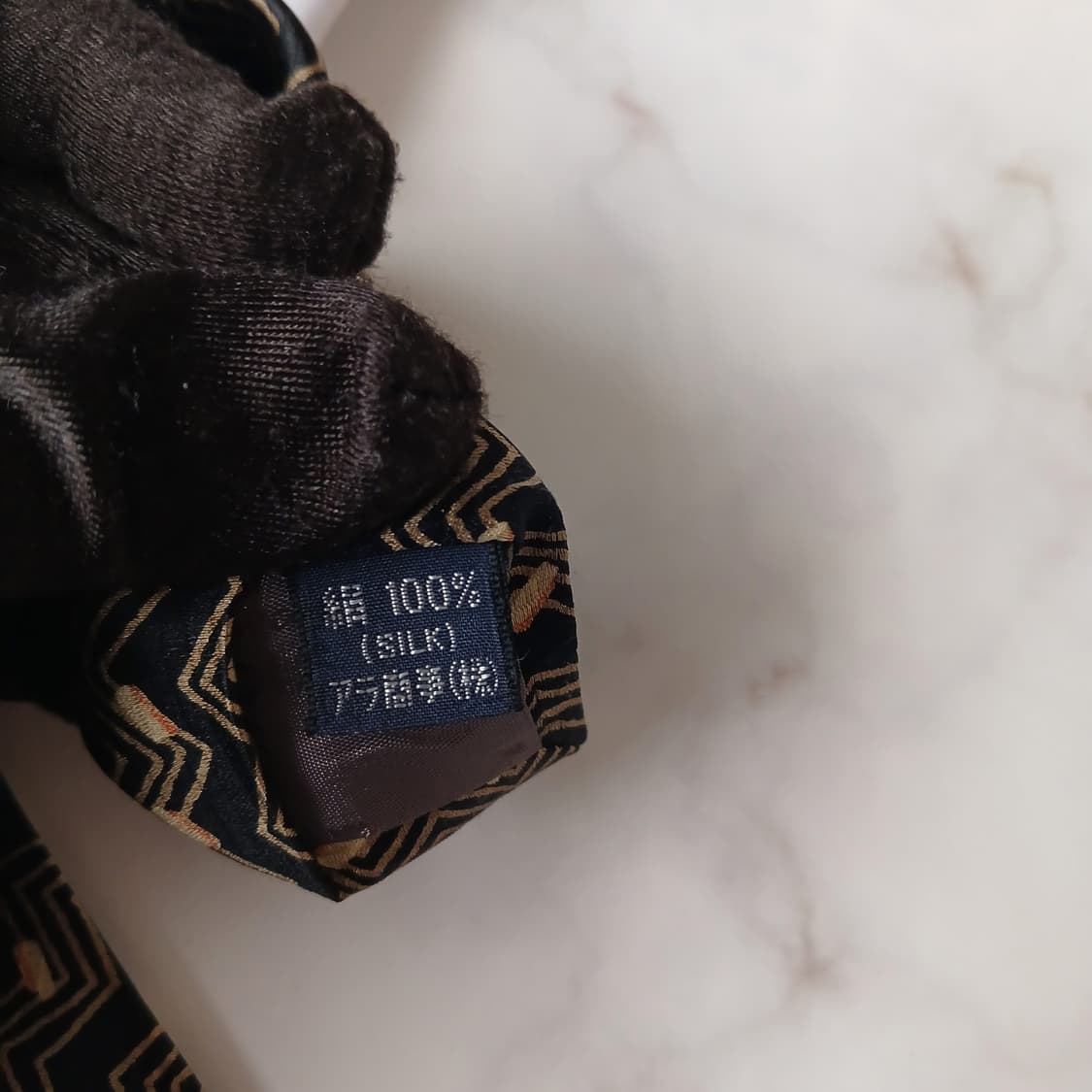 소니아 리키엘 실크 지그재그 패턴 넥타이 9.5cm A+등급 A19781 상품이미지8