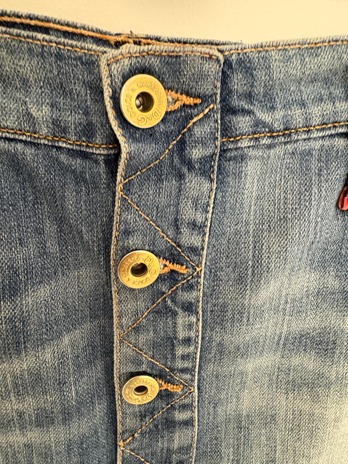 Dolce & Gabbana button denim skirt 상품이미지3
