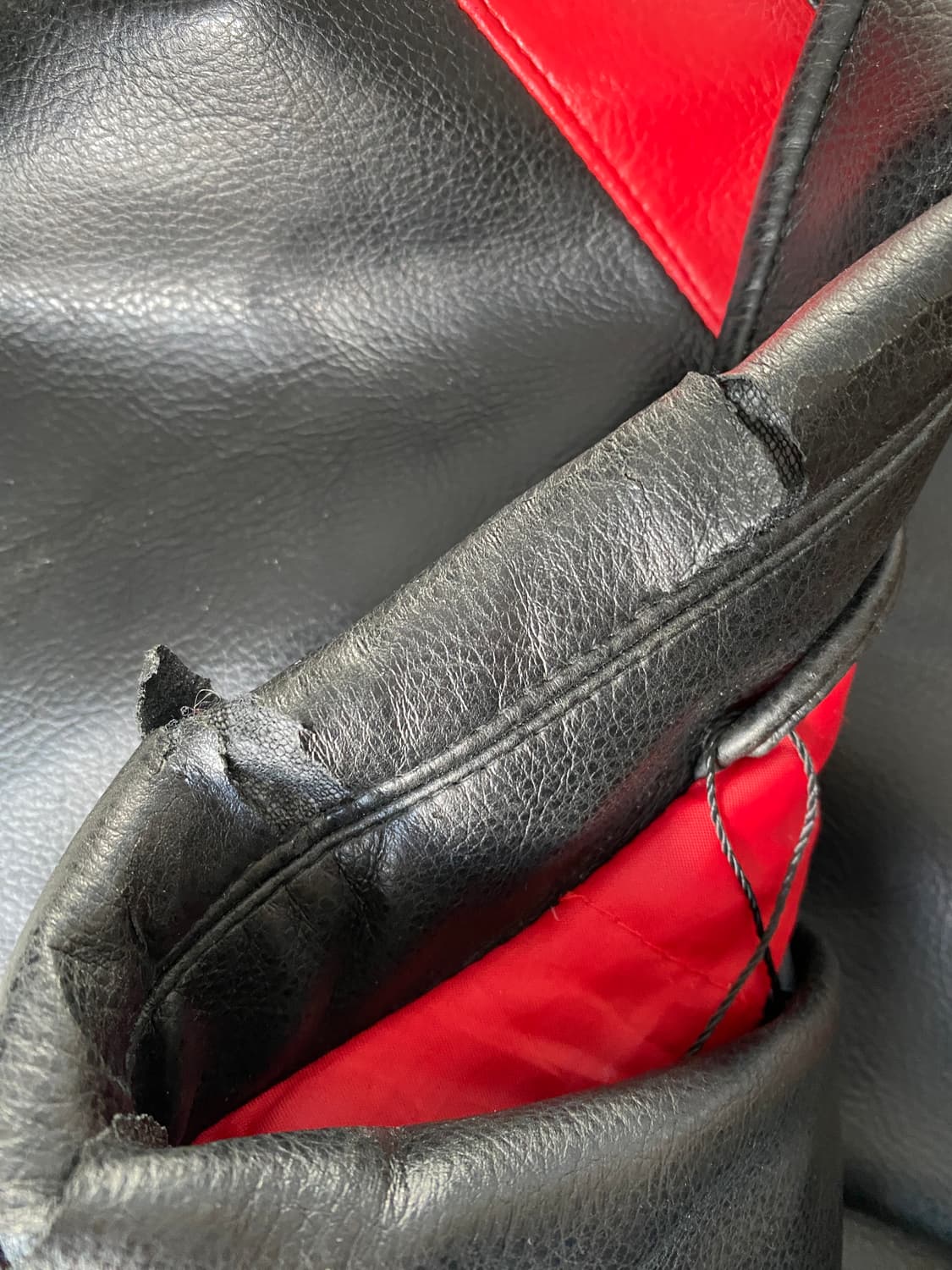 지쓰리 스포츠 허스커스 레더 바시티 자켓 (Man 3XL) AB1814 상품이미지7