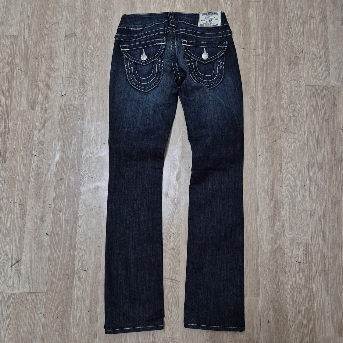 트루릴리전 여성 유스티치 워싱 부츠컷 데님진 청바지 상품이미지4