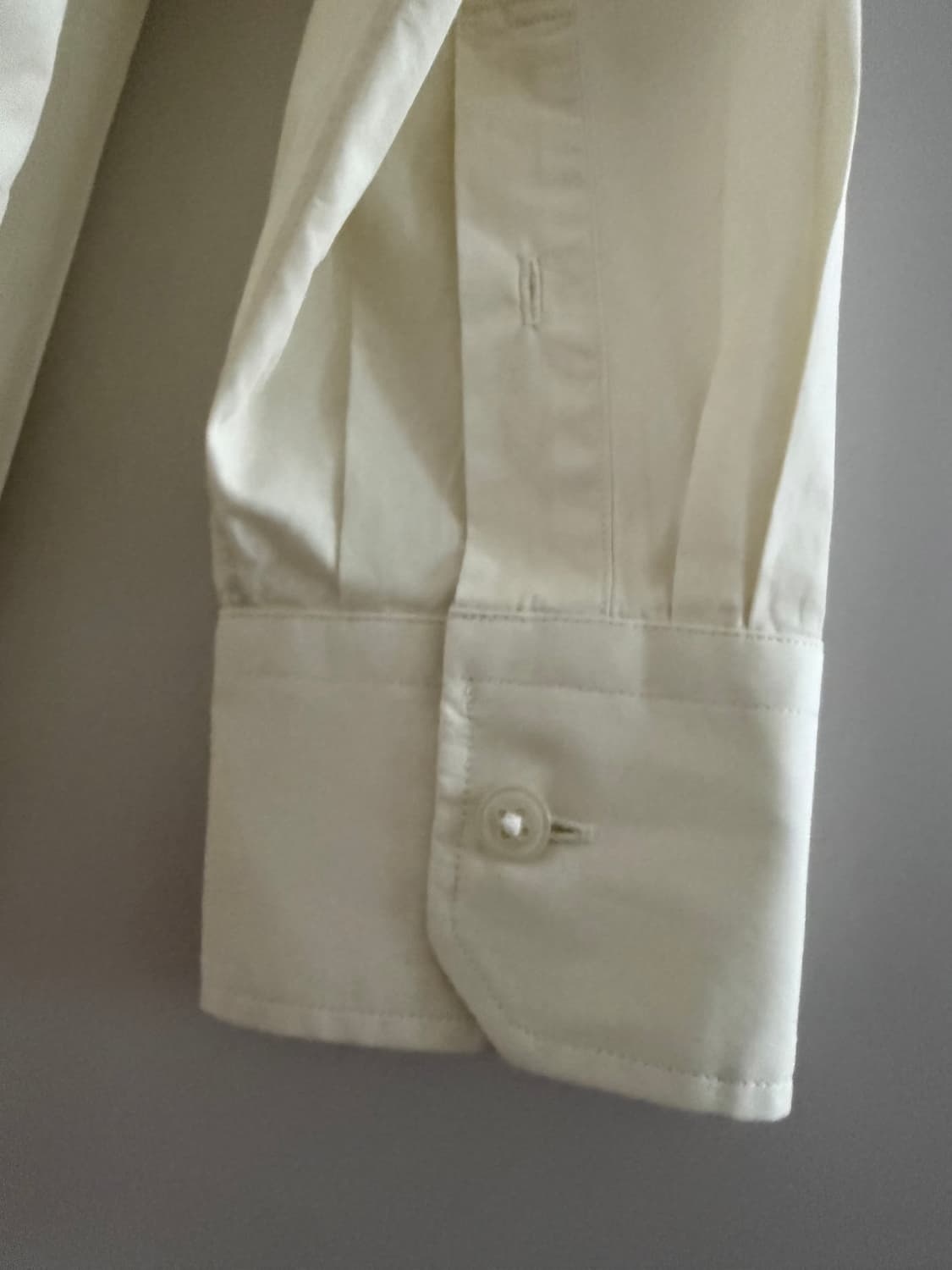 유니클로U 면셔츠 라지사이즈 연한 레몬색 100 상품이미지5