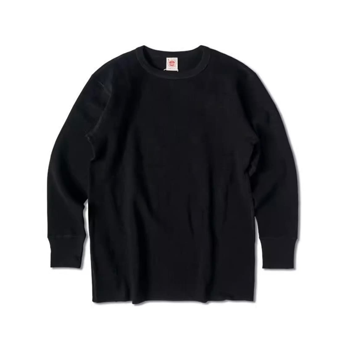 [새상품] 브론슨 와플 코튼 긴팔티 블랙 XL 상품이미지5