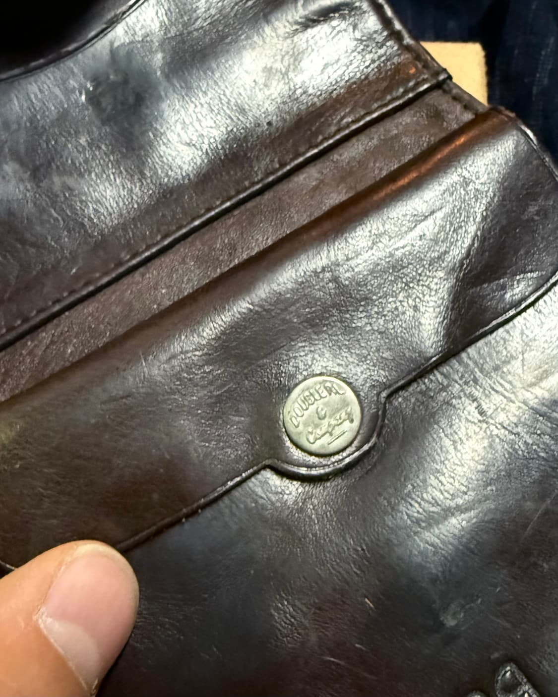 R.R.L 콘초 레더 월렛 다크 브라운 상품이미지5