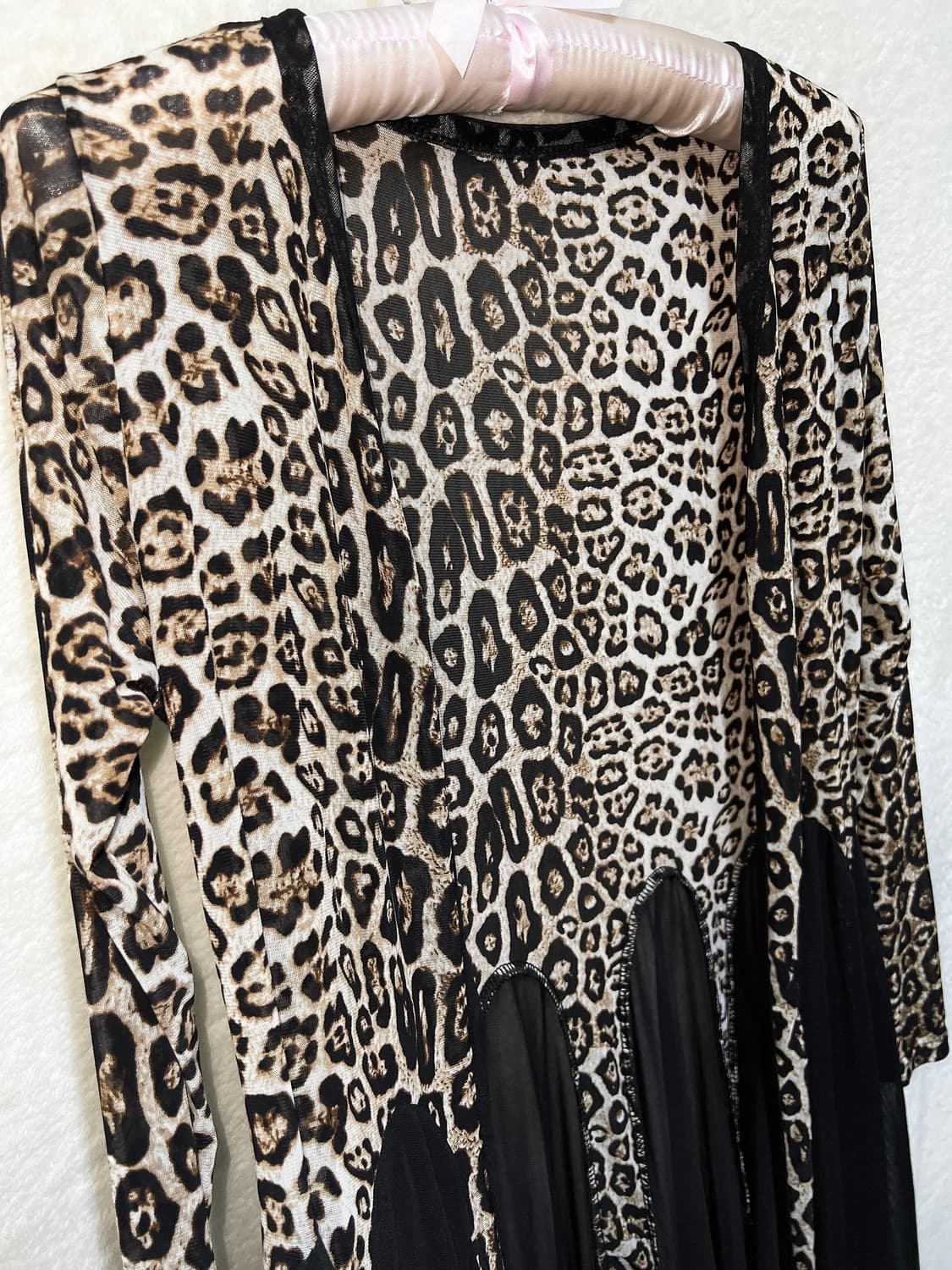 레오파드 호피 오네갸루 드레이프 롱가디건 로브 고딕 고스 펑크 핀터 상품이미지10