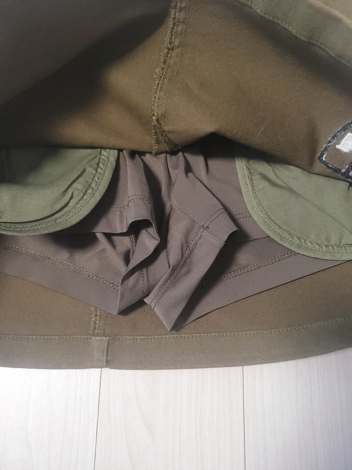 🧡 PEARLY GATES 카키 골프 스커트 (내장 이너팬츠) 판매해요 상품이미지5